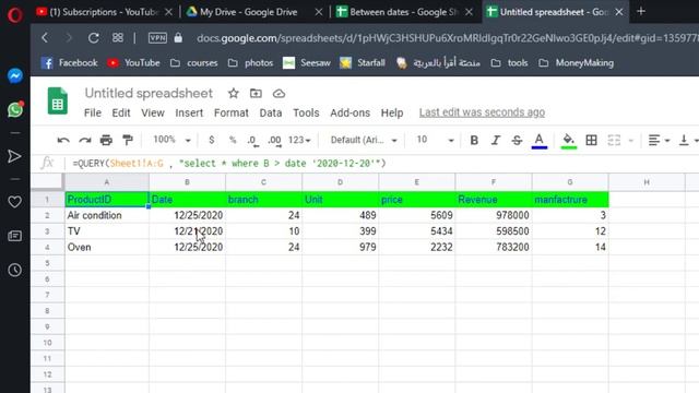 Filter google sheets using dates смотреть онлайн
