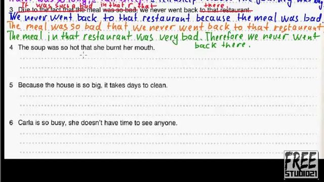 Составление придаточных предложений причины и следствия -1