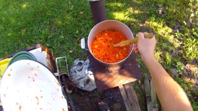 Завтрак туриста салат с рисом своими руками . смотреть онлайн