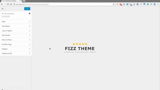 Fizz - Wordpress Portfolio Theme - Enable/Disable Customizer Sections смотреть онлайн