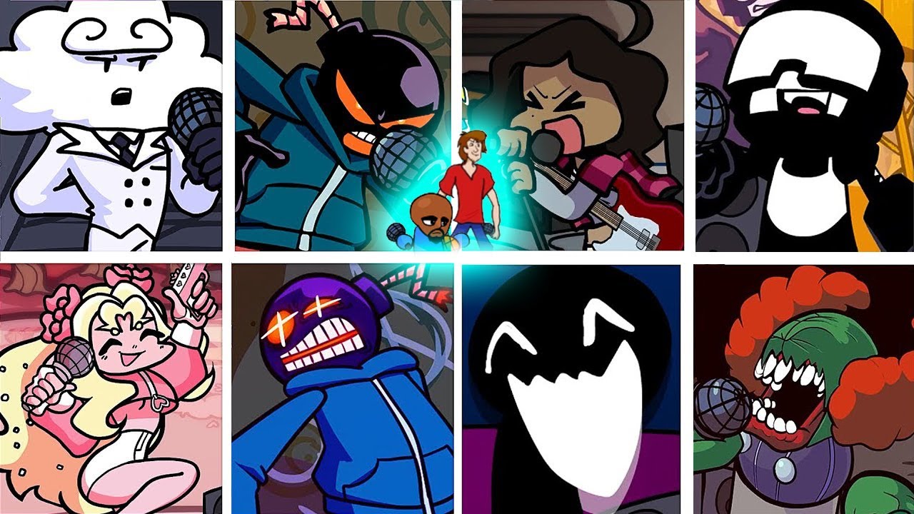 Last Reel But Every Turn A Different Character Sings ?(FNF Last Reel But Everyone Sings).