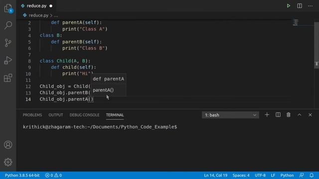 Python Tutorial | Multiple and Hybrid Inheritance | Tamil смотреть онлайн