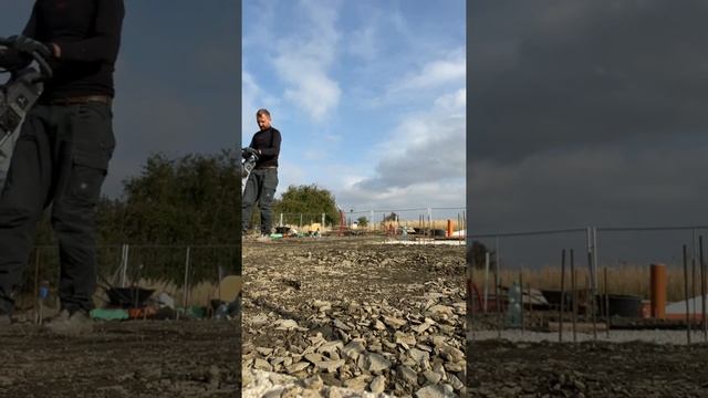 Виброплита. Взяли в оренду вдвое мочнее предидущей! Трамбовка земли для фундамента смотреть онлайн