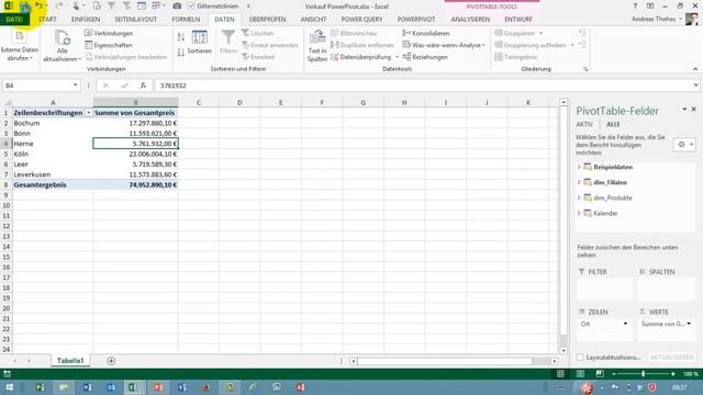 Excel - PowerPivot # 23 - Drilldown und Drillthrough und das 1000 Zeilen Limit смотреть онлайн