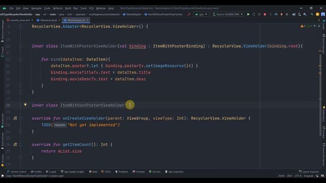 Multi ViewType RecyclerView || Android studio Tutorial 2023 смотреть онлайн