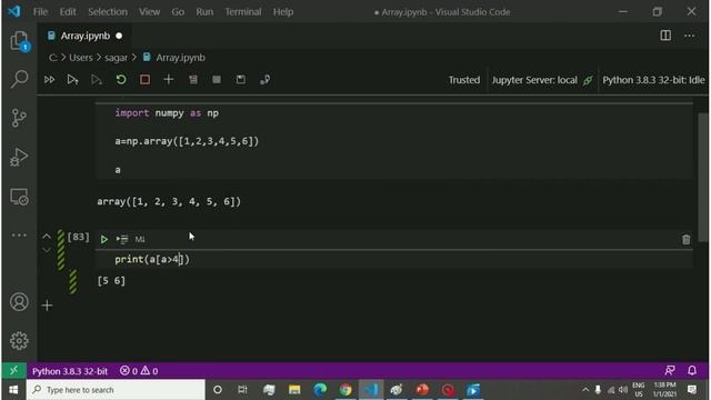 Filter Array | Numpy Library | Python Tutorial смотреть онлайн