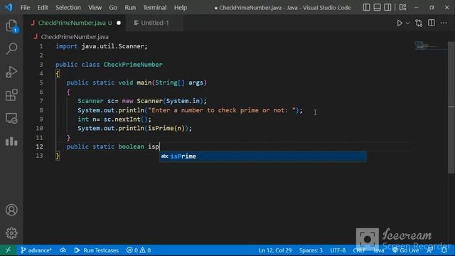 Simple java program to check whether a number is prime or not. #primenumber #java #CodingWithAnkit смотреть онлайн