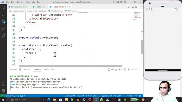 Free Document Scanner App using React Native | React Native Typescript Project #67 |Dr Vipin Classe смотреть онлайн