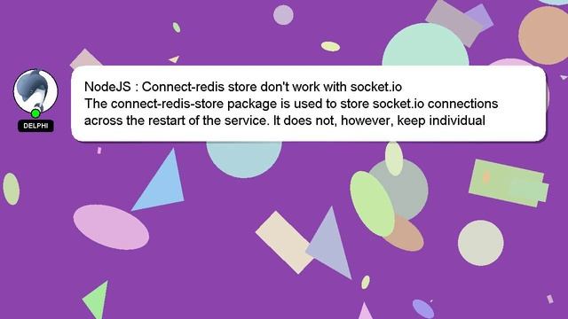 NodeJS : Connect-redis store don't work with socket.io смотреть онлайн