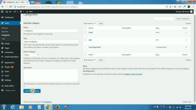 How to create categories and Tags in wordpress in Hindi смотреть онлайн