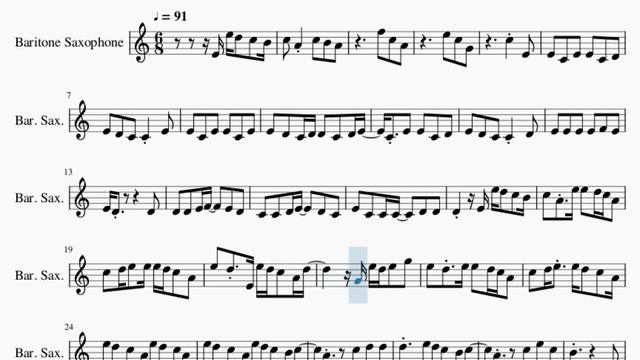 Baritone Sax Sheet Music: How to play Devil Doesn't Bargain by Alec Benjamin смотреть онлайн