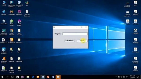 How to open documents e.g .pdf, .doc ,.png, excel file from By a jbutton NetBeans [with source code