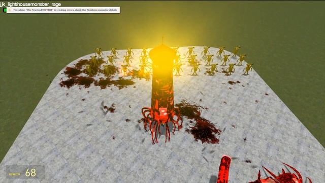 NIGHTMARE CURSED THOMAS Vs NIGHTMARE LIGHTHOUSE MONSTER Vs NIGHTMARE CAR EATER In Garry's Mod