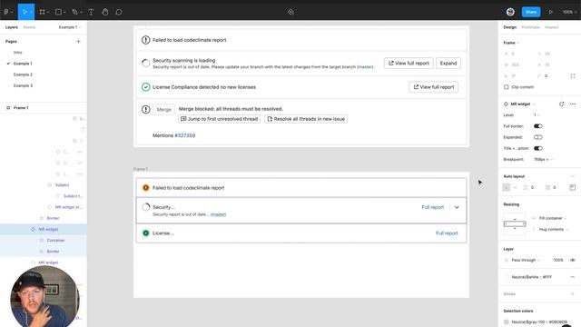 MR widget components in Figma смотреть онлайн