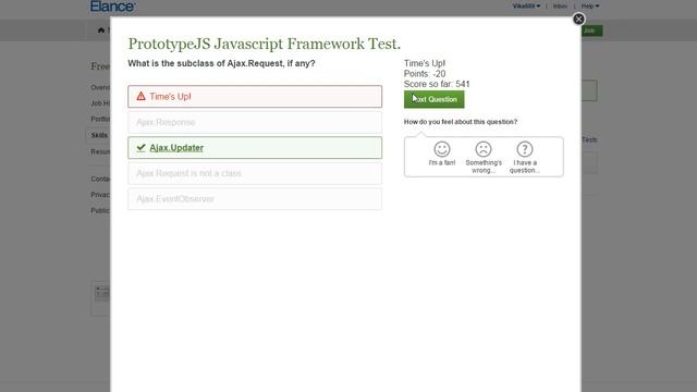 Elance Prototype Javascript Framework Test Answers 2015 смотреть онлайн