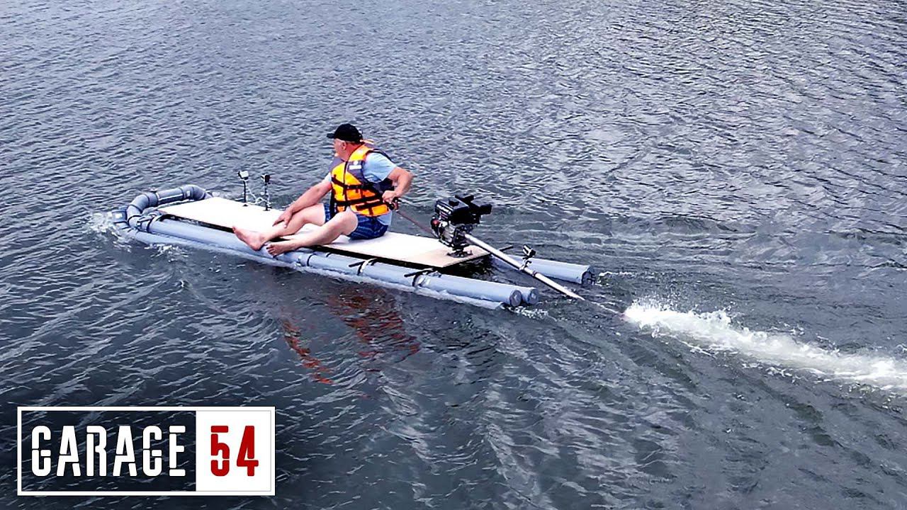 ЛОДКА из ПВХ ТРУБ с МОТОРОМ за 5.000 РУБЛЕЙ смотреть онлайн