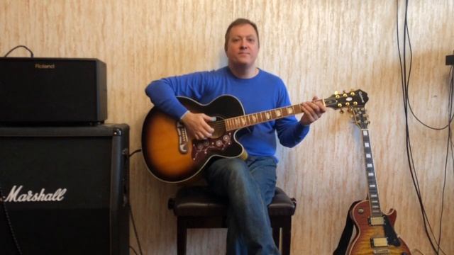 Я приобрел акустическую гитару. Epiphone EJ-200. смотреть онлайн