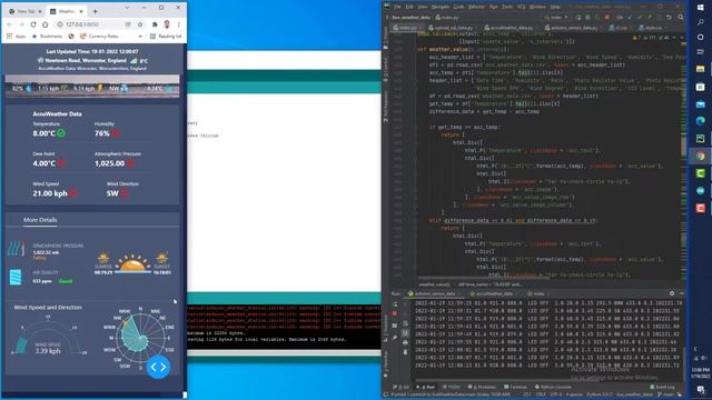 Arduino weather sensors data in python by plotly dash смотреть онлайн