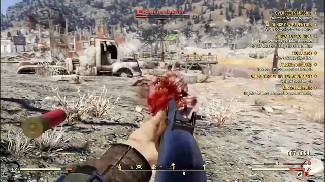 Fallout 76 Defeating Grafton Monster! смотреть онлайн
