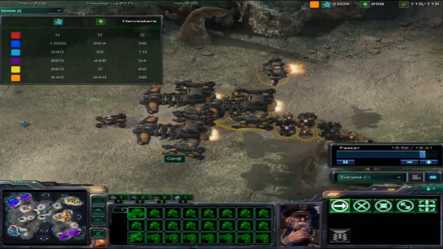 Stalin's Starcraft II Battle Report #23 (2/2) (3 vs 3 Frontier) смотреть онлайн