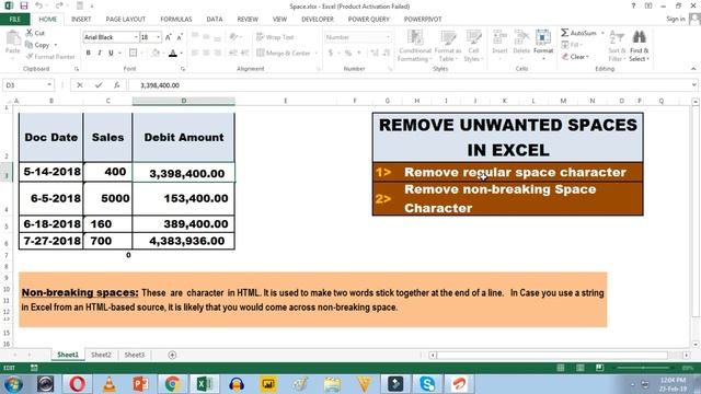 Remove Unwanted Space In Excel | Trim Function Not Working In Excel смотреть онлайн