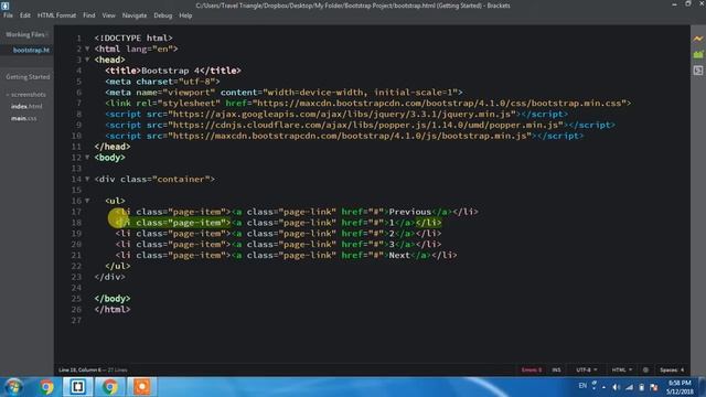Learn Bootstrap 4 Tutorial in Hindi | Bootstrap 4 Pagination in Hindi смотреть онлайн