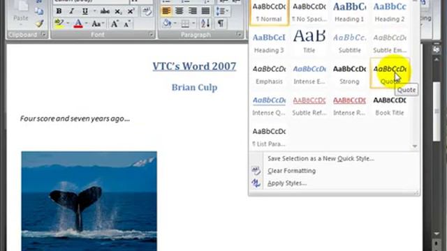 Microsoft Word 2007 ENG TB 01 03 Using the Ribbon смотреть онлайн