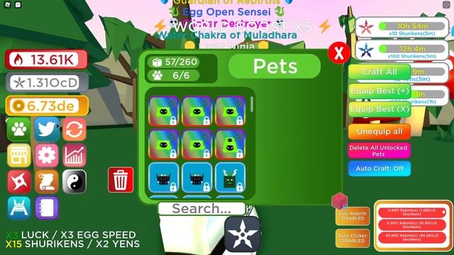 НОВЫЕ ЧИТЕРСКИЕ ПЕТЫ В СИМУЛЯТОРЕ НИНДЗЯ КЛИКЕРА ОТ КУКИБОЯ! ROBLOX смотреть онлайн