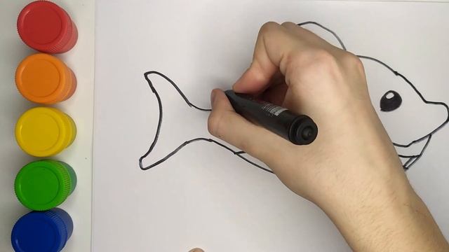 Drawing Cute Sharks ? | Tutorial for Kids смотреть онлайн