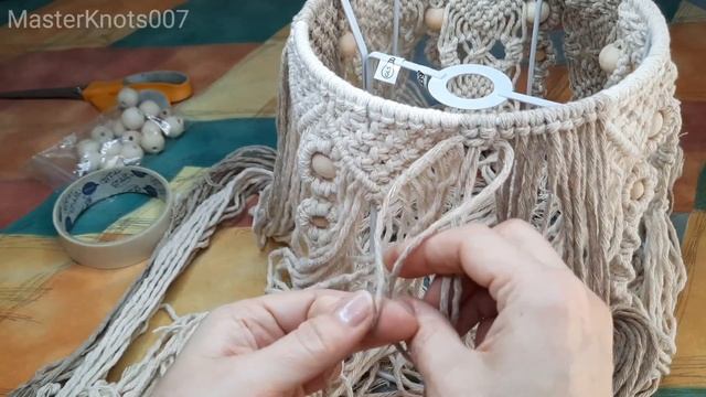 Макраме абажур мастер класс. Macrame lampshade tutorial смотреть онлайн