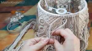 Макраме абажур мастер класс. Macrame lampshade tutorial