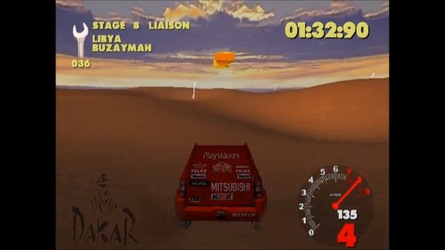 Paris-Dakar Rally (PS2, 2001) - Liaison stage gameplay смотреть онлайн