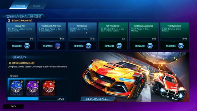 Week 14 Challenges for Rocket Pass Season 3 in Rocket League смотреть онлайн