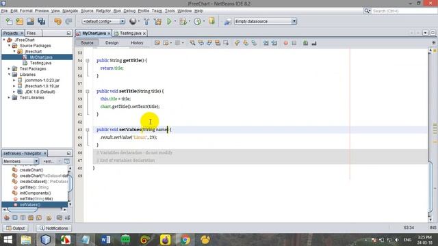 Java Custom - JFree Chart смотреть онлайн