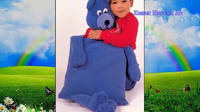 Вязаные Подушки - игрушки - подборка работ + 3 Мк в описании смотреть онлайн