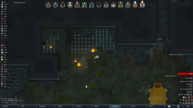 [9] RimWorld - Flame Cannons - Dwarf Gold Hoarder - Let's Play смотреть онлайн