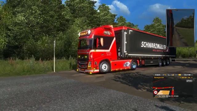 Euro Truck Simulator 2 southern region Volvo FH Weeda смотреть онлайн