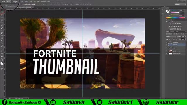 // KAKO NAPRAVITI FORTNITE GAMING THUMBNAIL // PHOTOSHOP CS6 TUTORIJAL // 2018 // смотреть онлайн