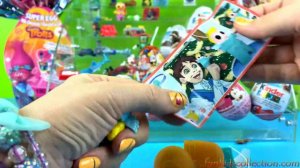 Opening 65 Eggs Surprises of Kinder Egg Surprises and Zaini Egg Surprises Disney Super Eggs Opening