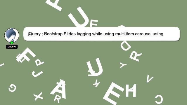 jQuery : Bootstrap Slides lagging while using multi item carousel using angular 6 смотреть онлайн