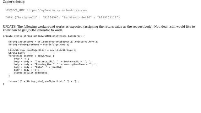 Salesforce: JSONGenerator writeObjectField() remove backslashes смотреть онлайн