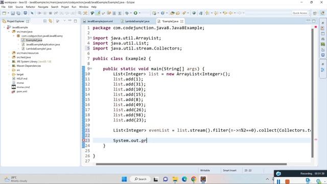 Java 8 Stream || Find even numbers in list in java 8 || Java 8 interview question смотреть онлайн