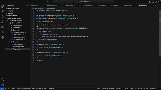 Singleton, Scoped & Transient services in asp.net core. смотреть онлайн