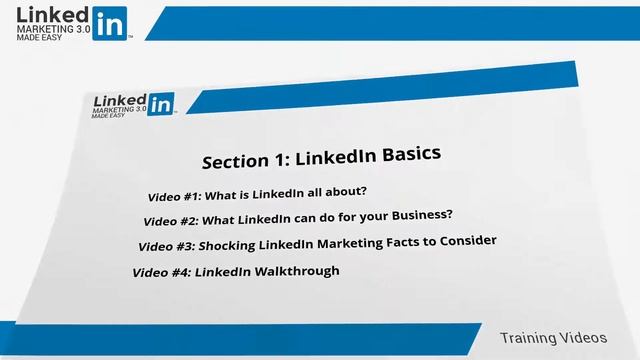 Training Demo Video 1 for LinkedIn Marketing 3.0 смотреть онлайн