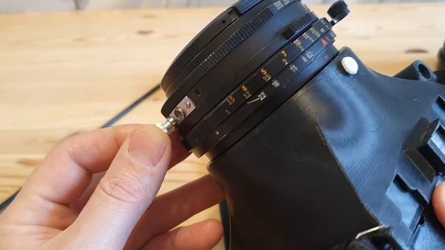 Установка объектива