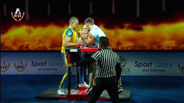 OLEG ZHOKH vs MIKHAIL NIFONTOV 80 kg left arm final WAF 2023 смотреть онлайн