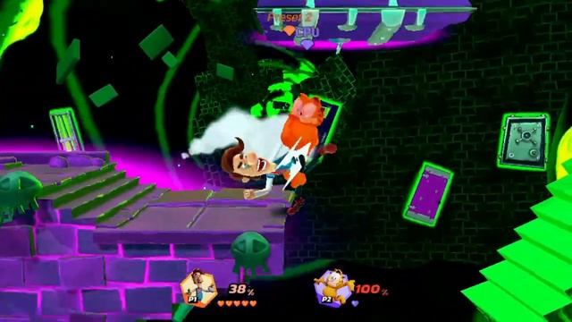 Hugh Neutron Secret Move in Nickelodeon All Star Brawl смотреть онлайн