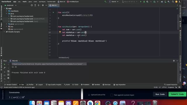 Mini-Max Sum ~Kotlin смотреть онлайн