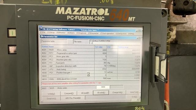 Mitsubishi MR-J2-CT Commissioning. STEP 1 of 4. Parameters upload смотреть онлайн