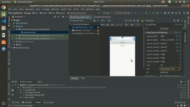 Tutorial Android Dengan Kotlin - 1. Membuat Aplikasi Sederhana (Pemula) смотреть онлайн